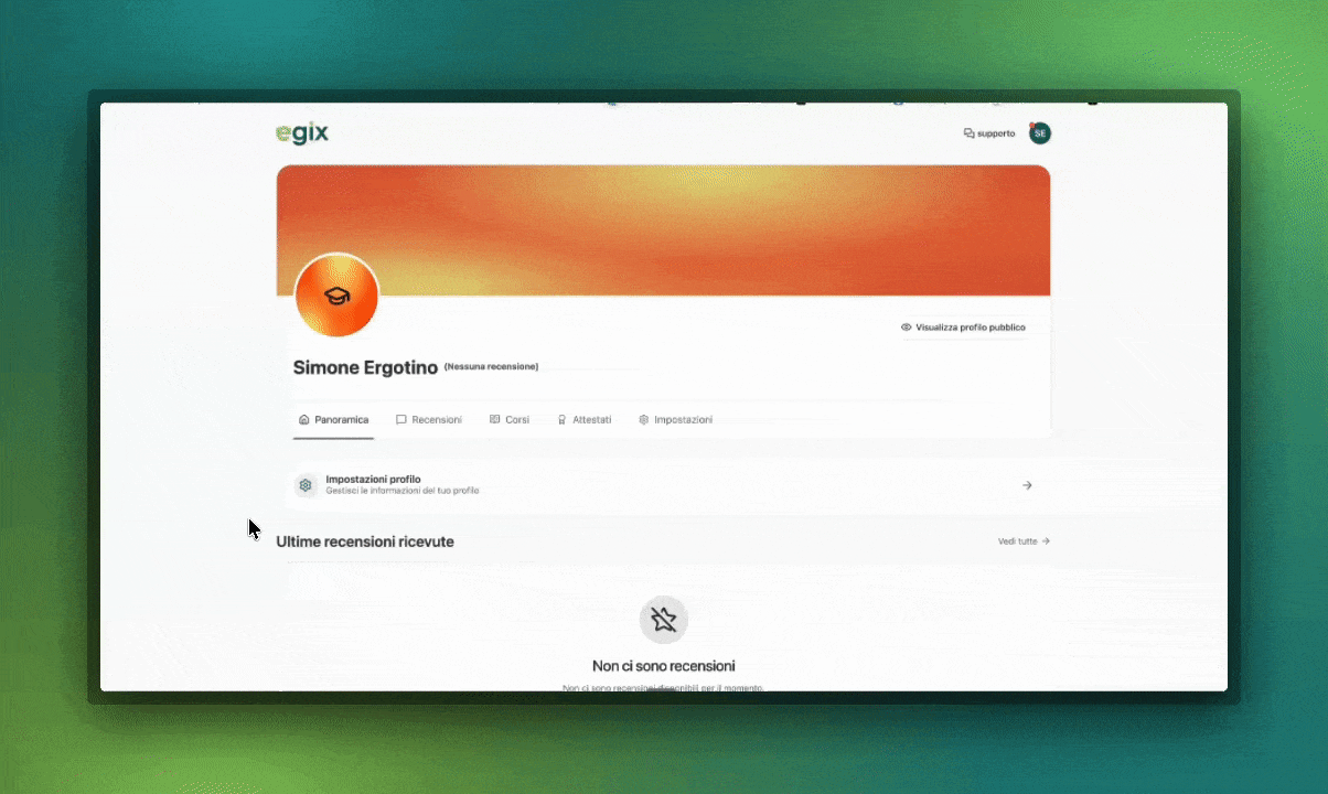 Nuova pagina per gestire gli attestati dei formatori